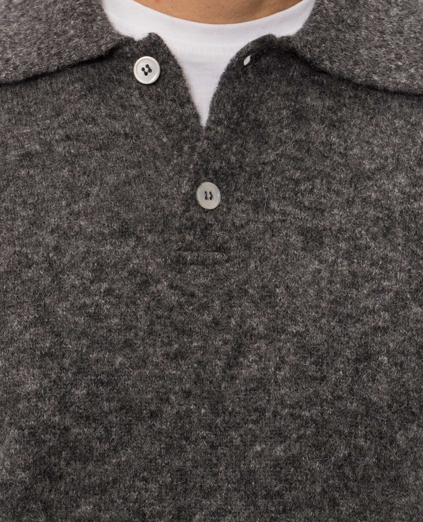Gray alpaca and cashmere sweater Brunello Cucinelli 5