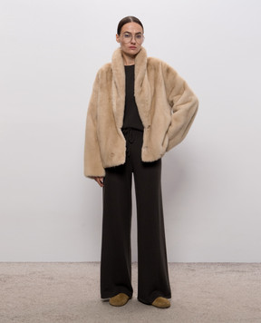 Elpidio Loffredo Beige reversible fox fur coat VIS1622AH