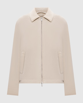 Peserico Beige jacket with monil chain A251326953B