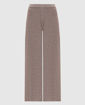 Allude Beige wool and cashmere pants 26517035
