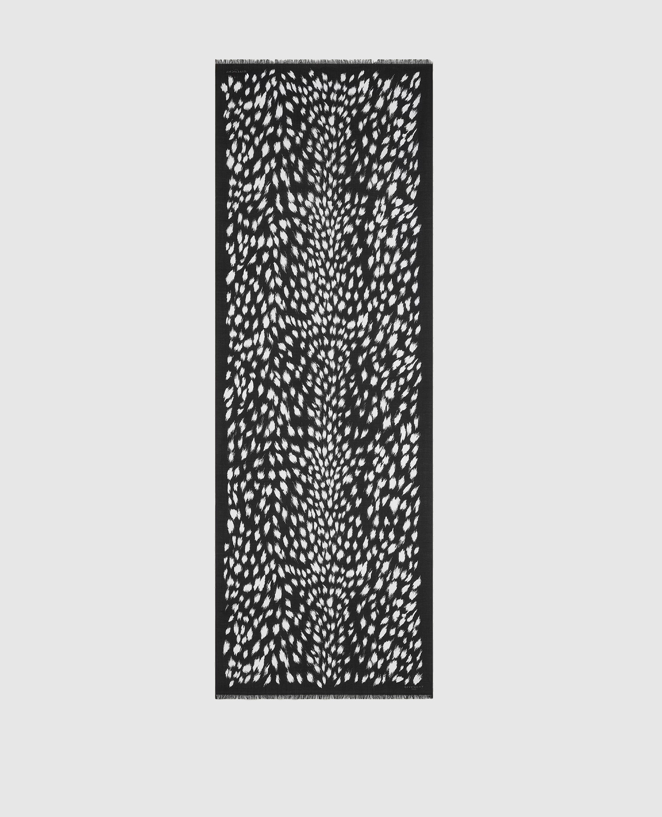 

Black wool and silk stole in animal print Givenchy