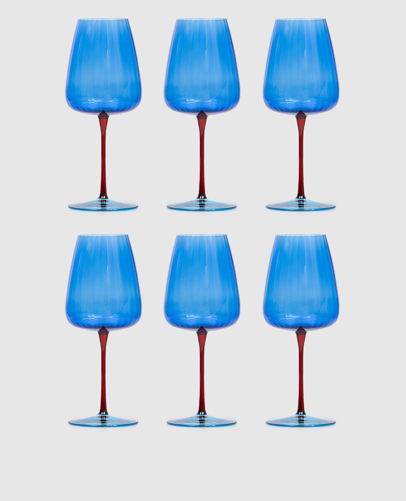 

Set of blue glasses Joy 6 pcs La Reine