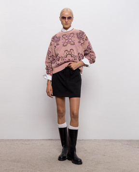 Twinset Pink sweater with wool and cashmere 262TP3483