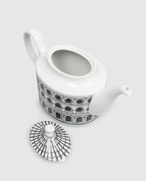 Fornasetti White porcelain teapot Architettura P22X441