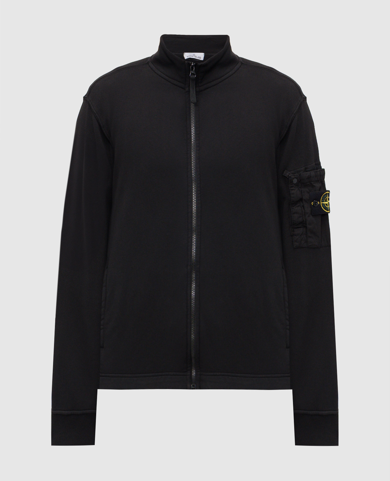 

Black sports jacket with logo patch Stone Island