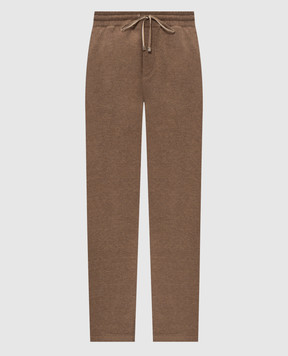 Brett Johnson Brown cashmere sweatpants F6J7LPCG20CHE