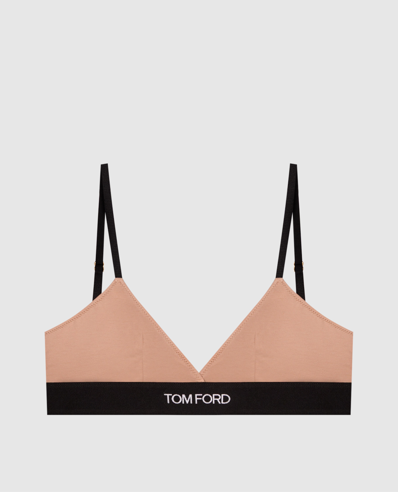 Beige bralette with logo