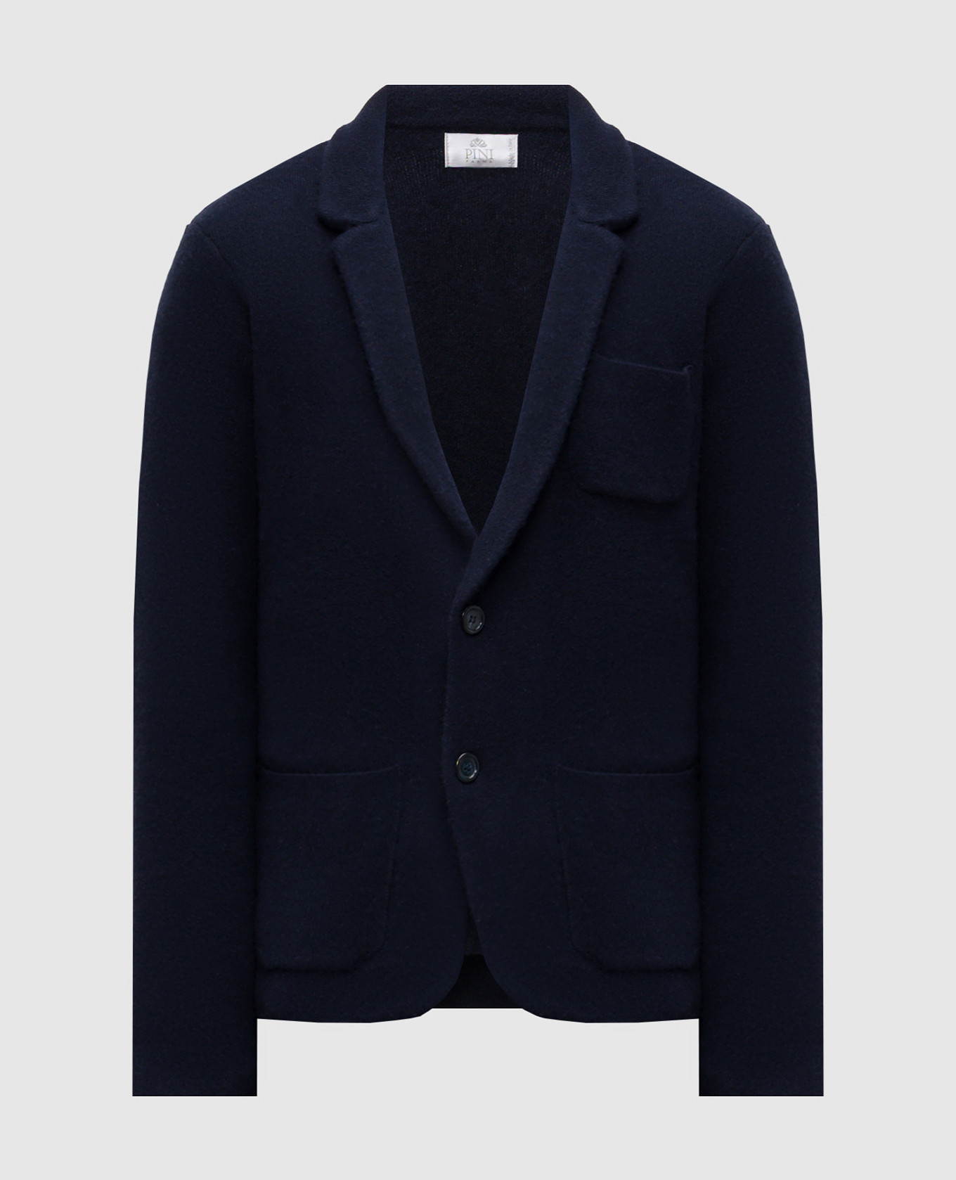 

Blue wool and cashmere cardigan Pini Parma