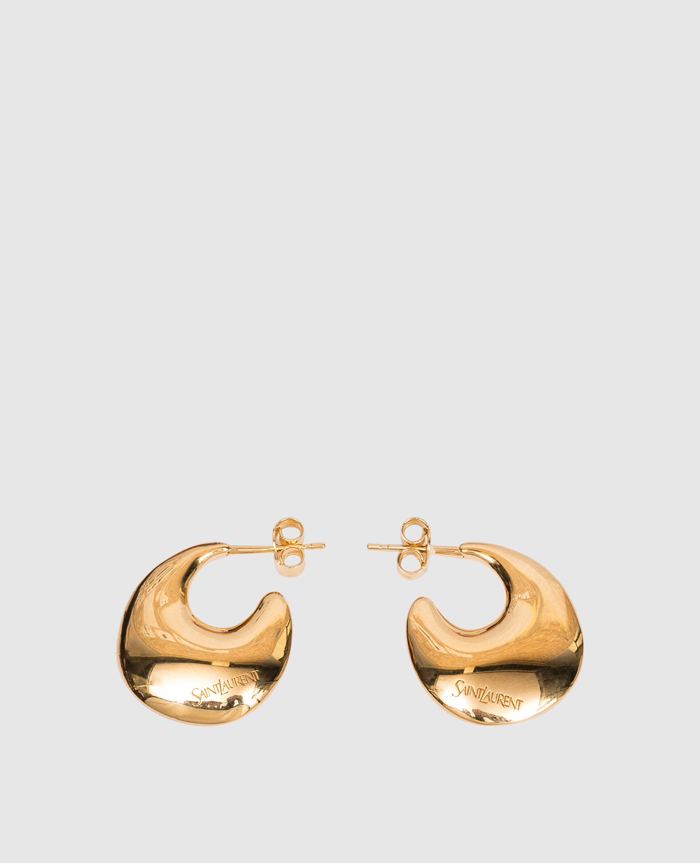 

Cassandre gold earrings Saint Laurent, Golden