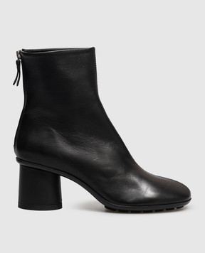 AGL Black leather ankle boots CURVY CURVYBOOTIE