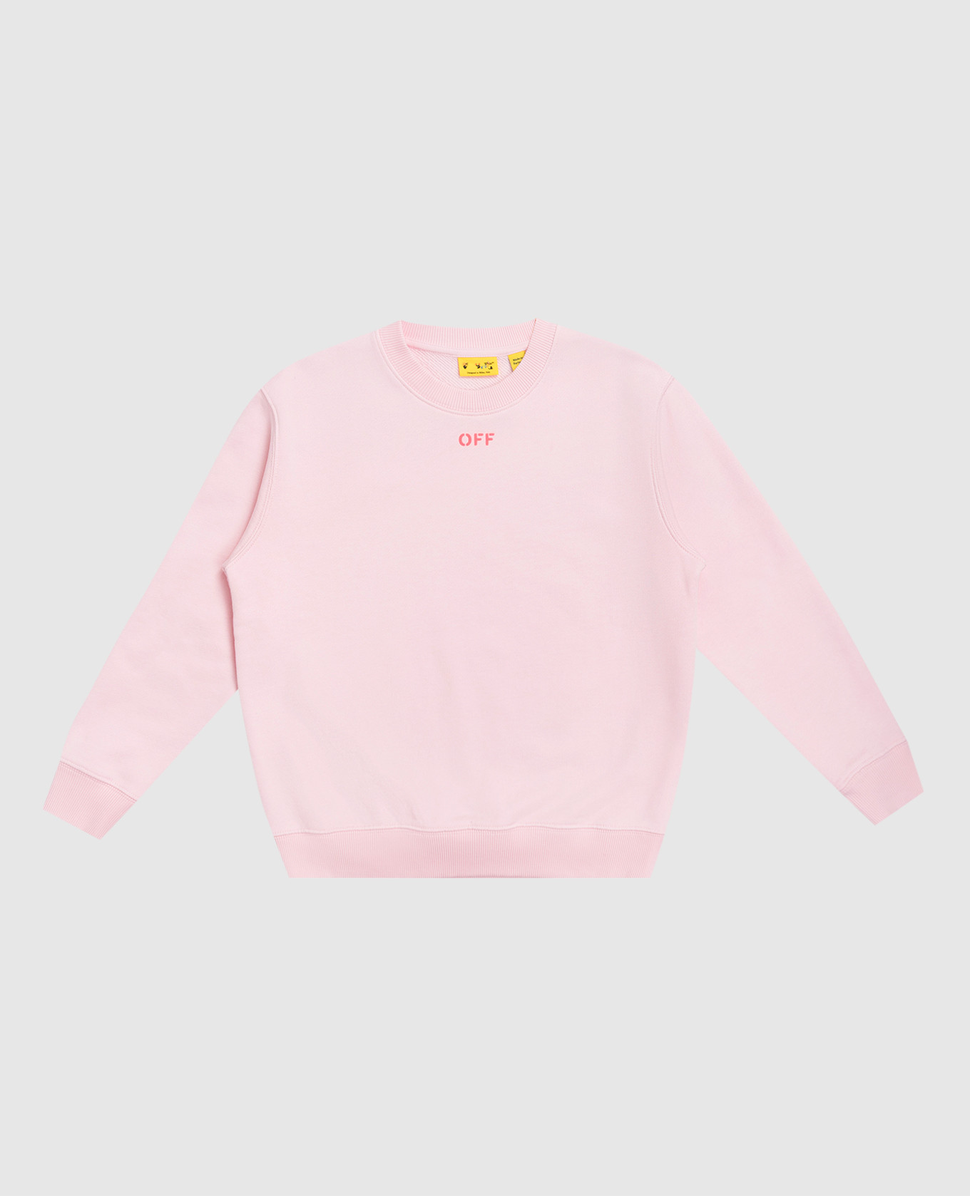 

Children's pink sweatshirt with Diag print Off-White