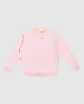 Off-White Children's pink sweatshirt with Diag print 44GBA001S26F005