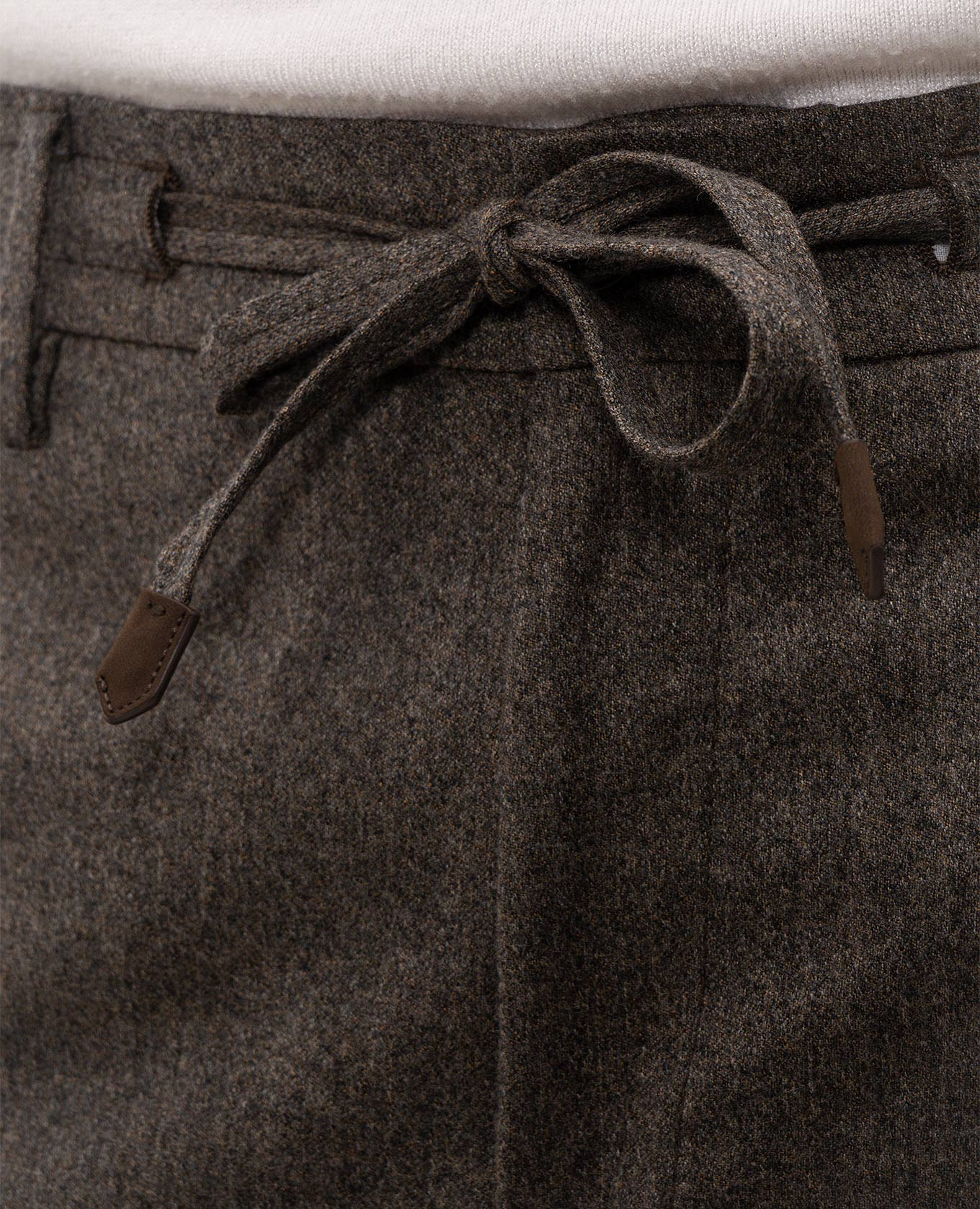 Brown wool pants Canali 5
