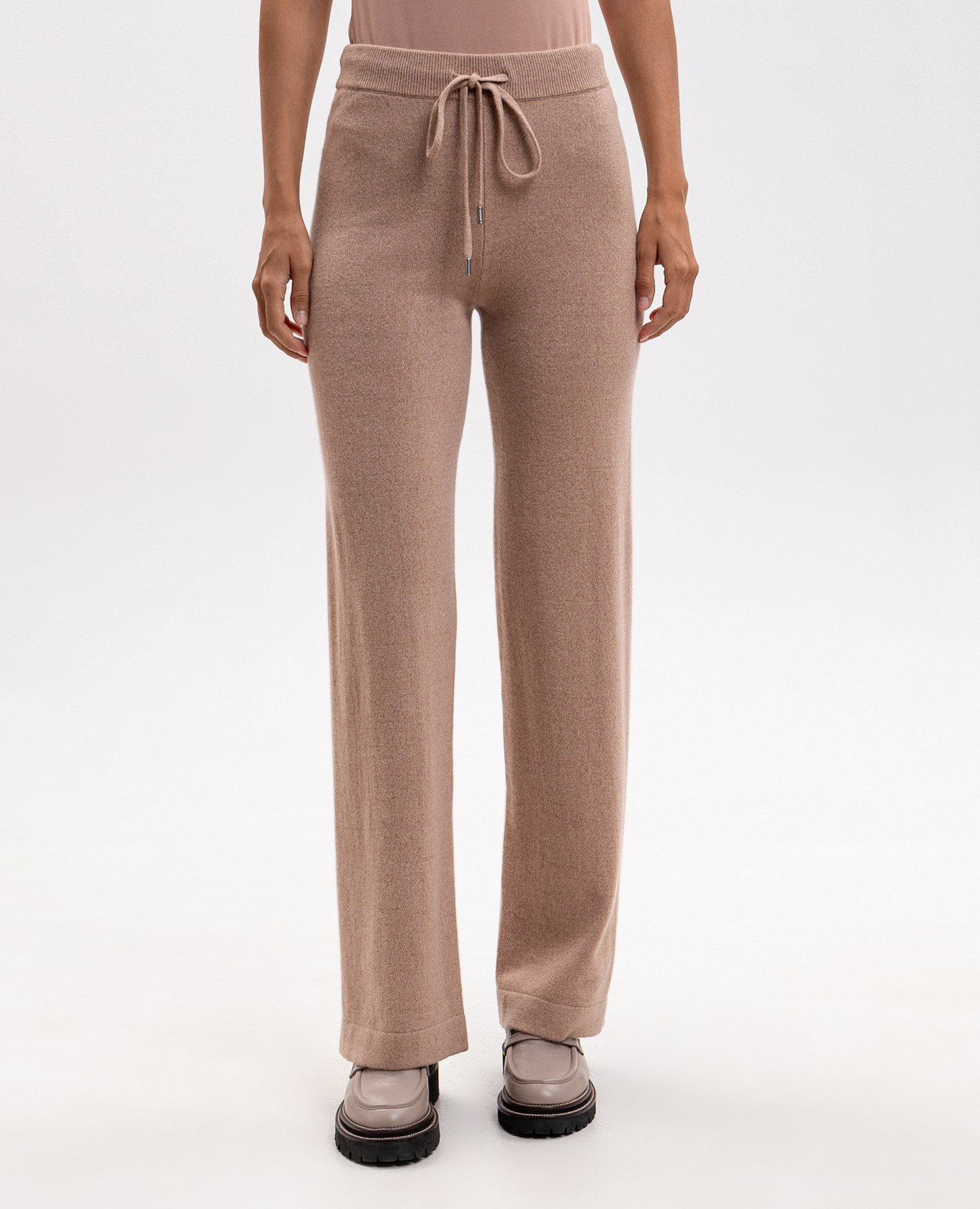 Beige wool, silk and cashmere pants Peserico 4