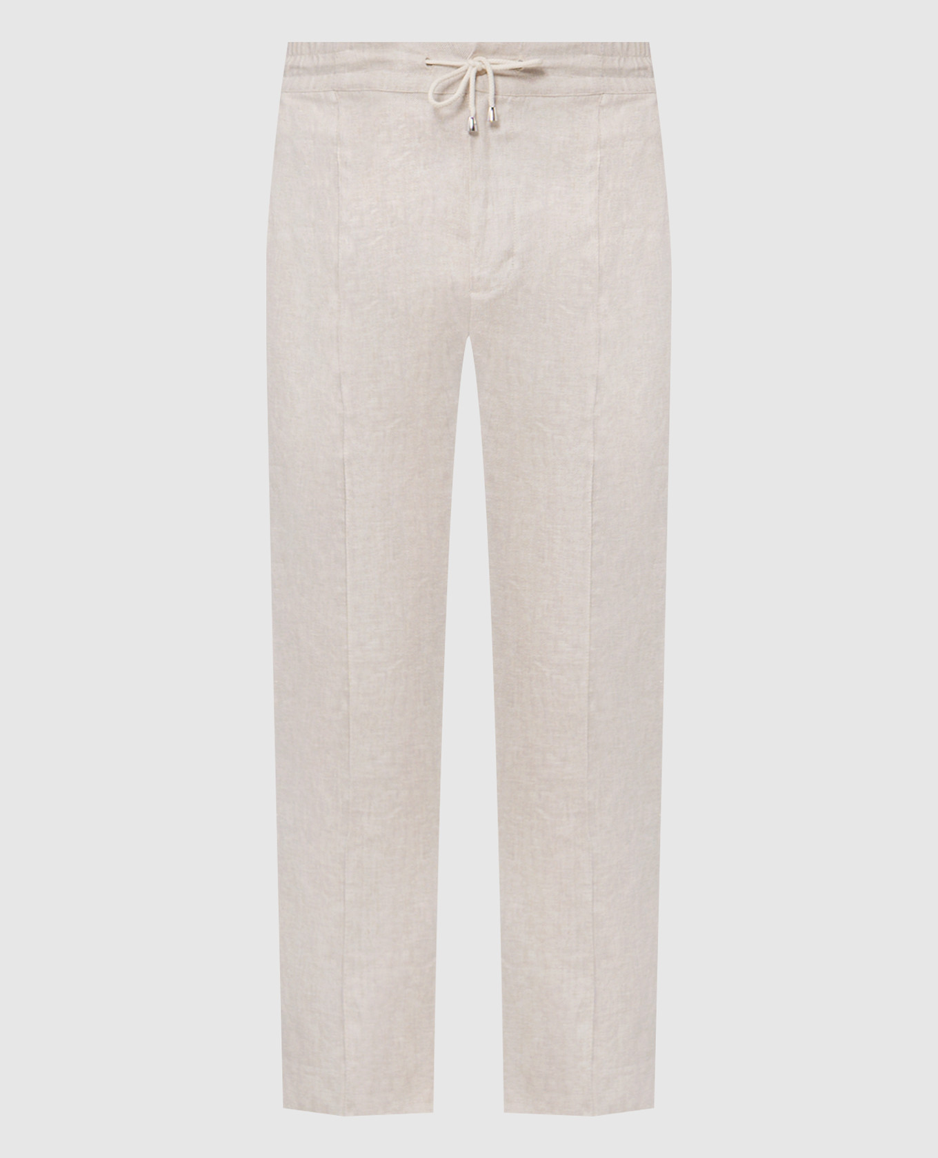 Beige linen pants
