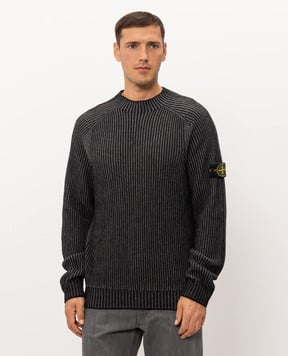 Stone Island Gray cashmere and wool sweater L2S155100043S0N21