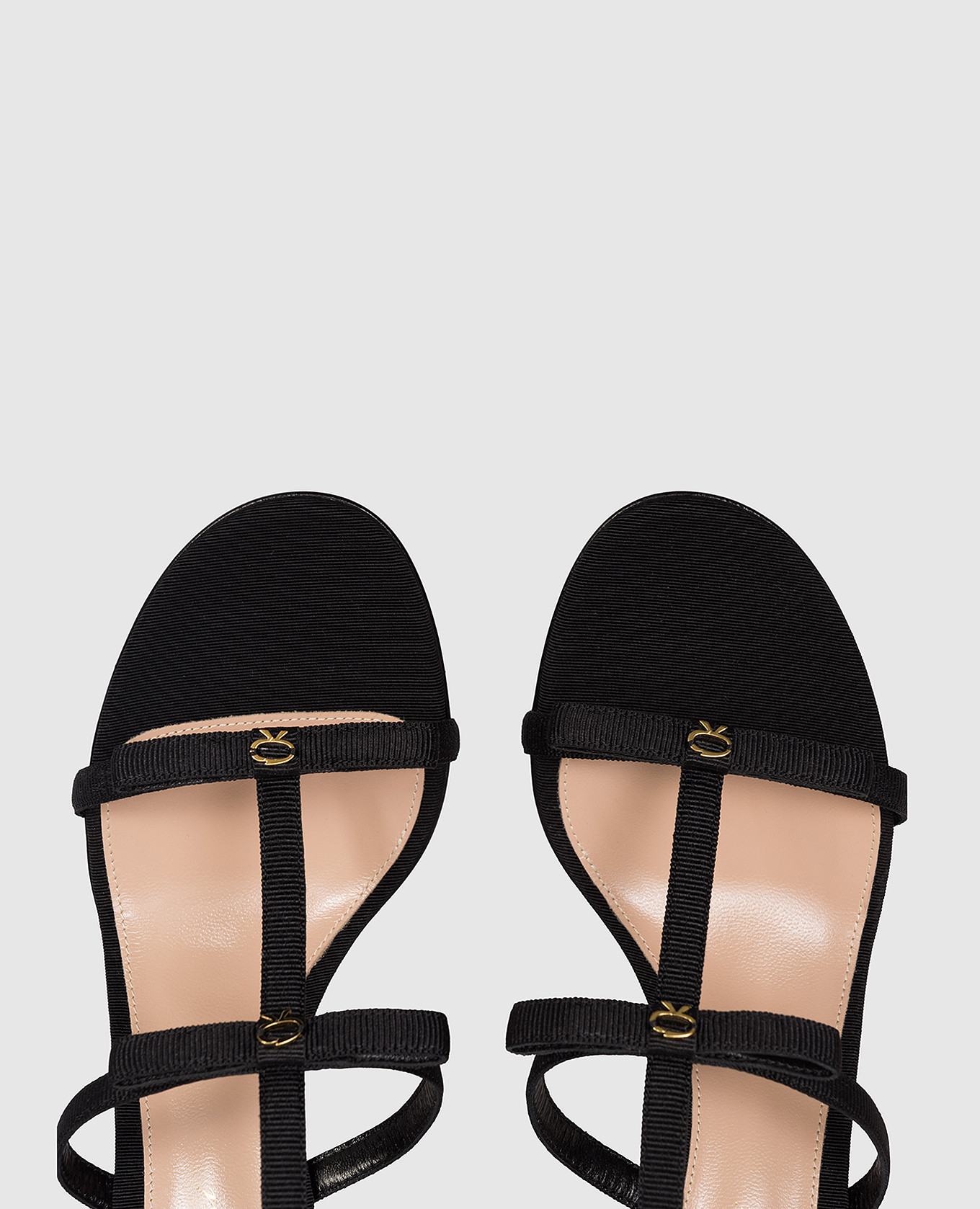 

Black sandals with emblem Gianvito Rossi