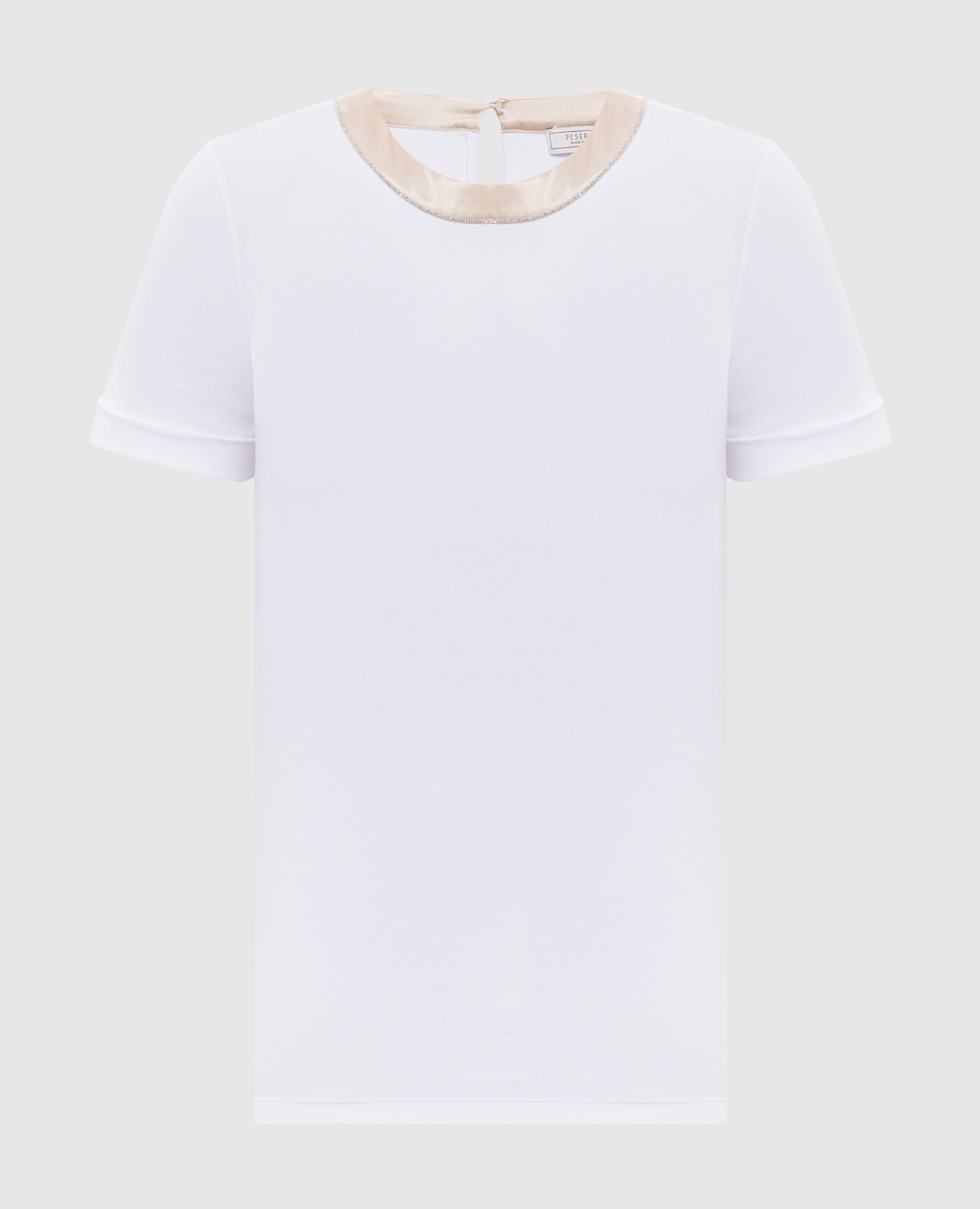 

White ribbed T-shirt Peserico