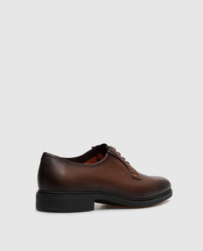 Santoni Brown leather derby shoes MGEG19291NEAXHAS