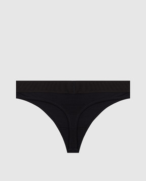 Tom Ford Black logo pattern thong panties KNJ009JEX011