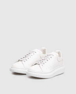 Alexander McQueen White Oversized perforated leather sneakers 553680WIAIG