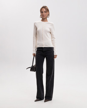 Magda Butrym Ivory cashmere cardigan KNITWEAR29CARDIG266726