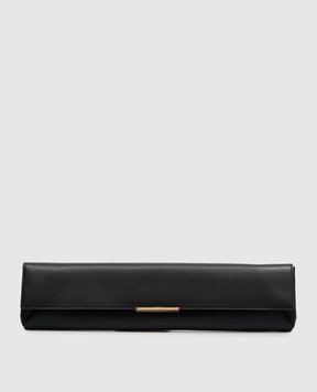 Balmain Black leather clutch HN0LI099LMRK