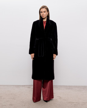 Elpidio Loffredo Black mink fur coat VIS010AN21