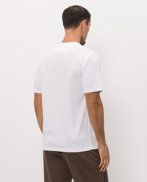 Stefano Ricci White T-shirt with emblem SFRMNH6104920803