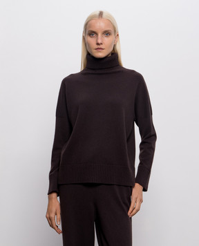 Simonetta Ravizza Brown Malaga sweater F06KN73T10