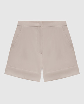 Max Mara Beige MXMCELEBRE wool and silk shorts MXMCELEBRE