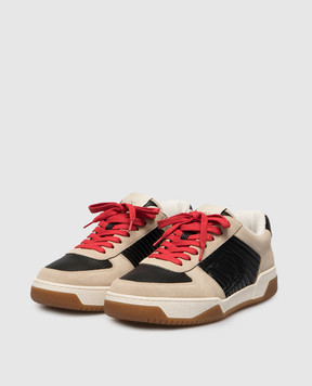 Valentino Sparry beige suede sneakers with logo 8Y2S0M78ZZM