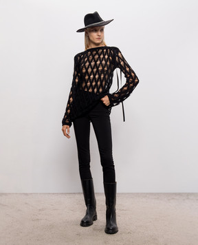 Ann Demeulemeester Izabel black cashmere jumper B0014343KN085
