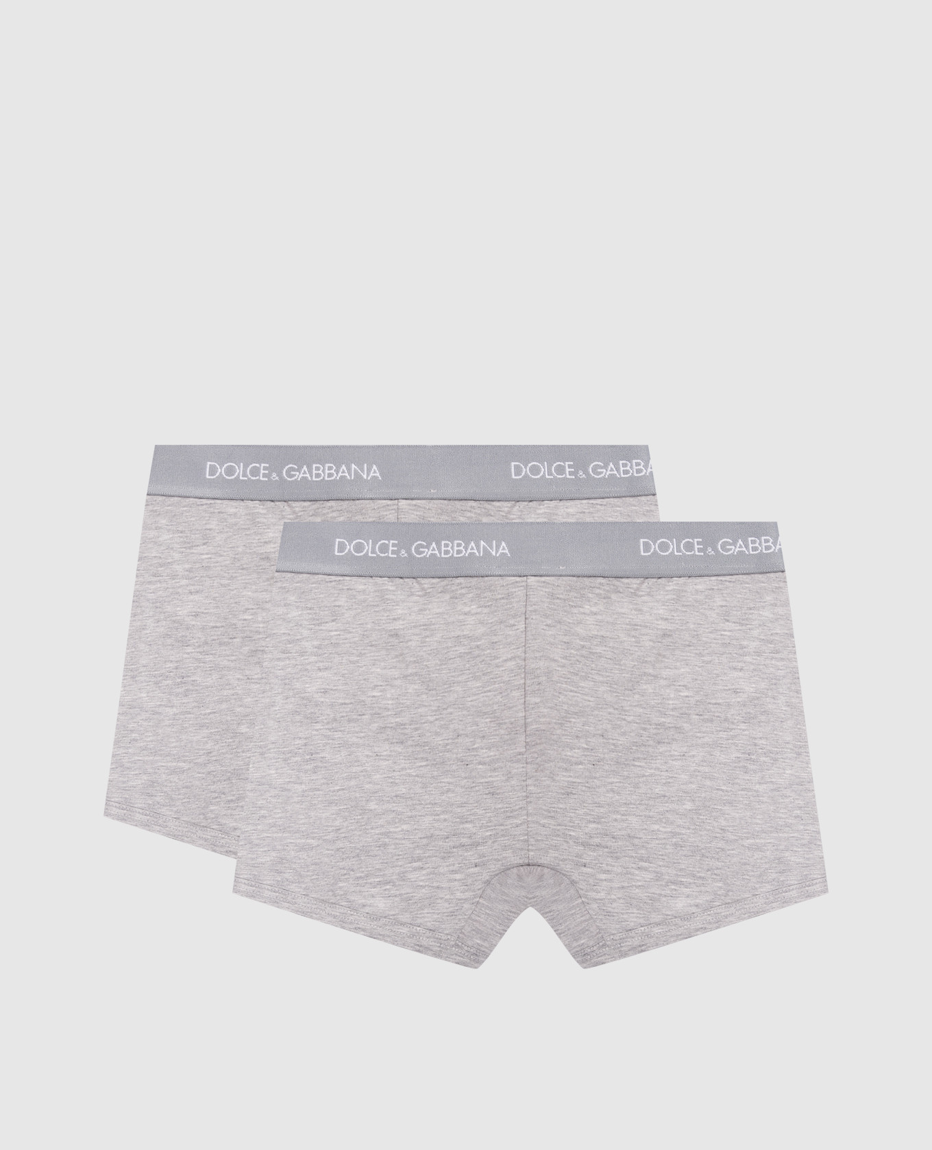 

Children's set of gray boxer shorts with logo pattern Dolce&Gabbana, Grey