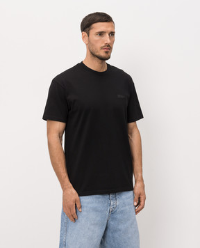 Givenchy Black T-shirt with logo patch BM71NK3YSJ