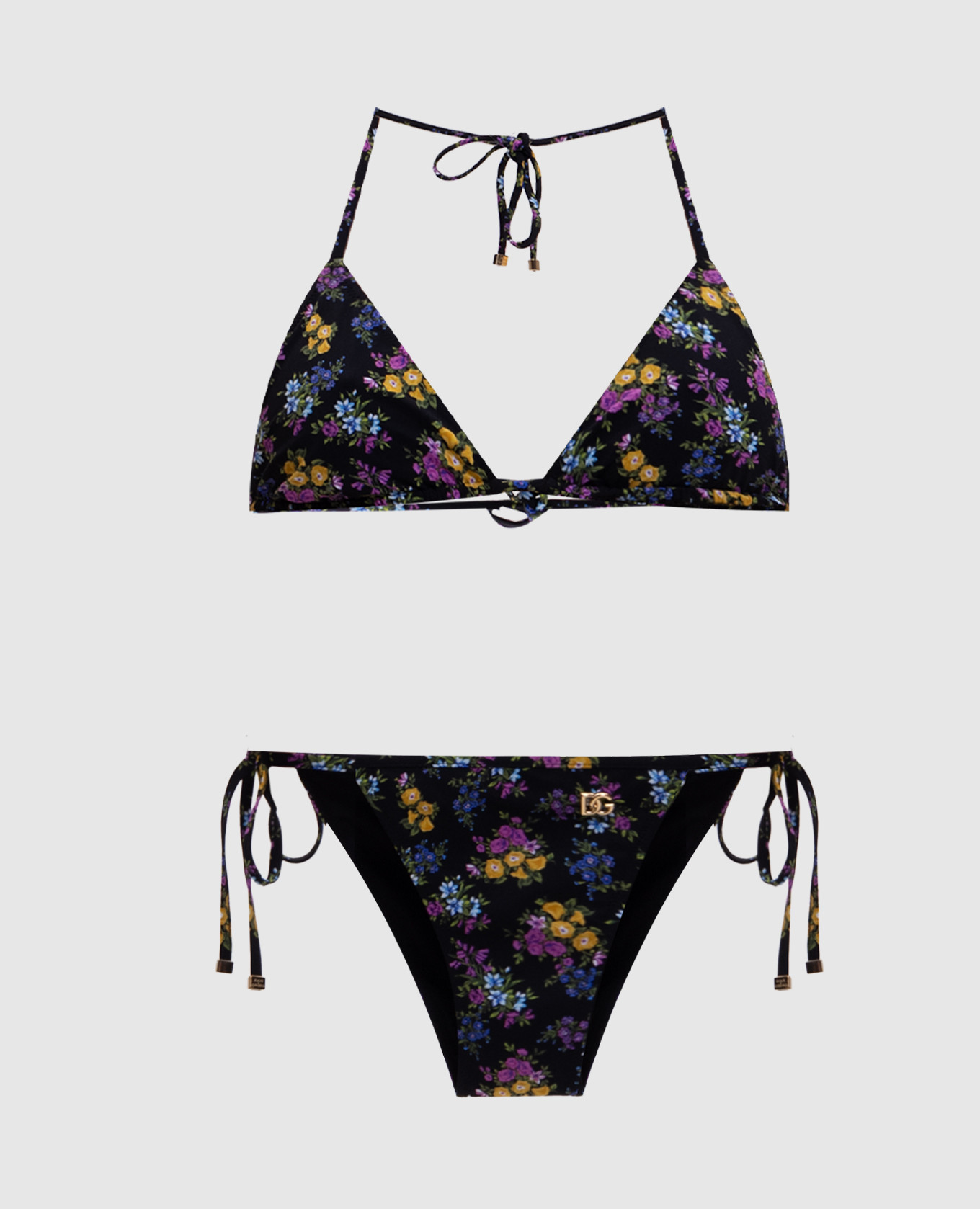

Black swimsuit with floral print Dolce&Gabbana