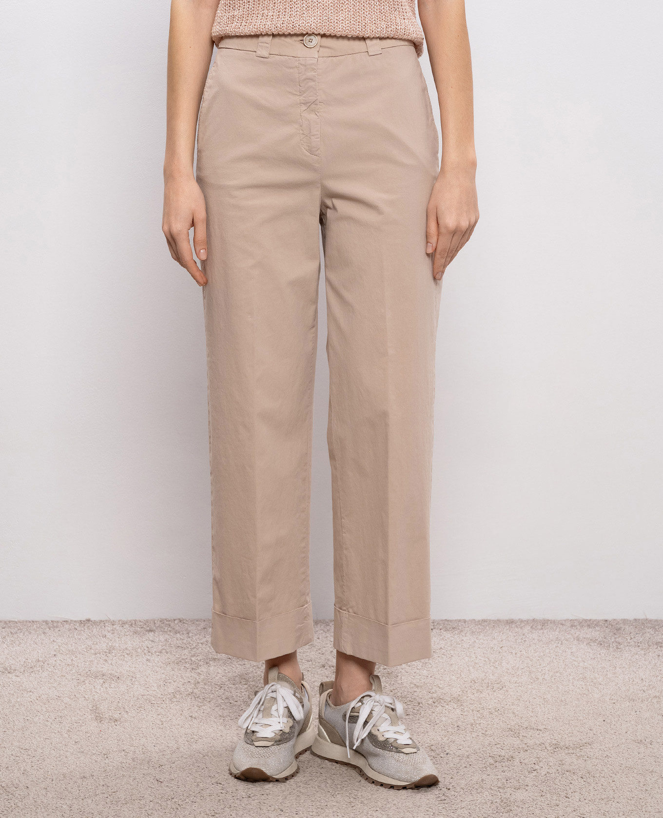

Beige trousers with lapels Peserico