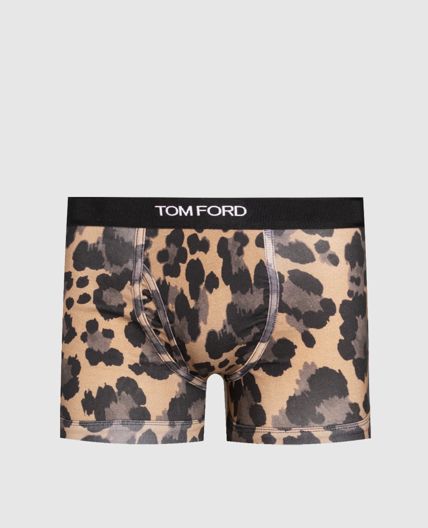 Brown printed boxer briefs