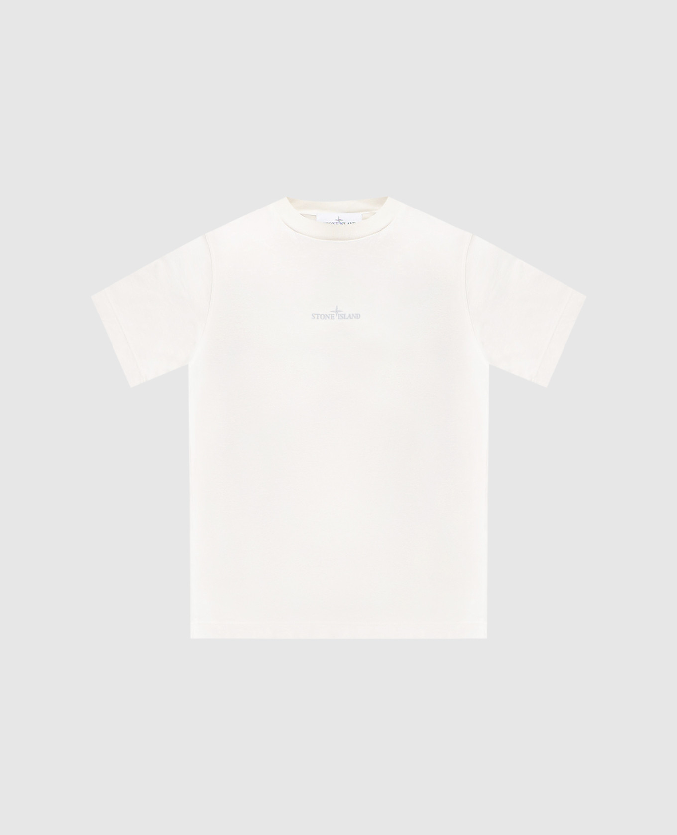 

Children's white T-shirt with print Stone Island