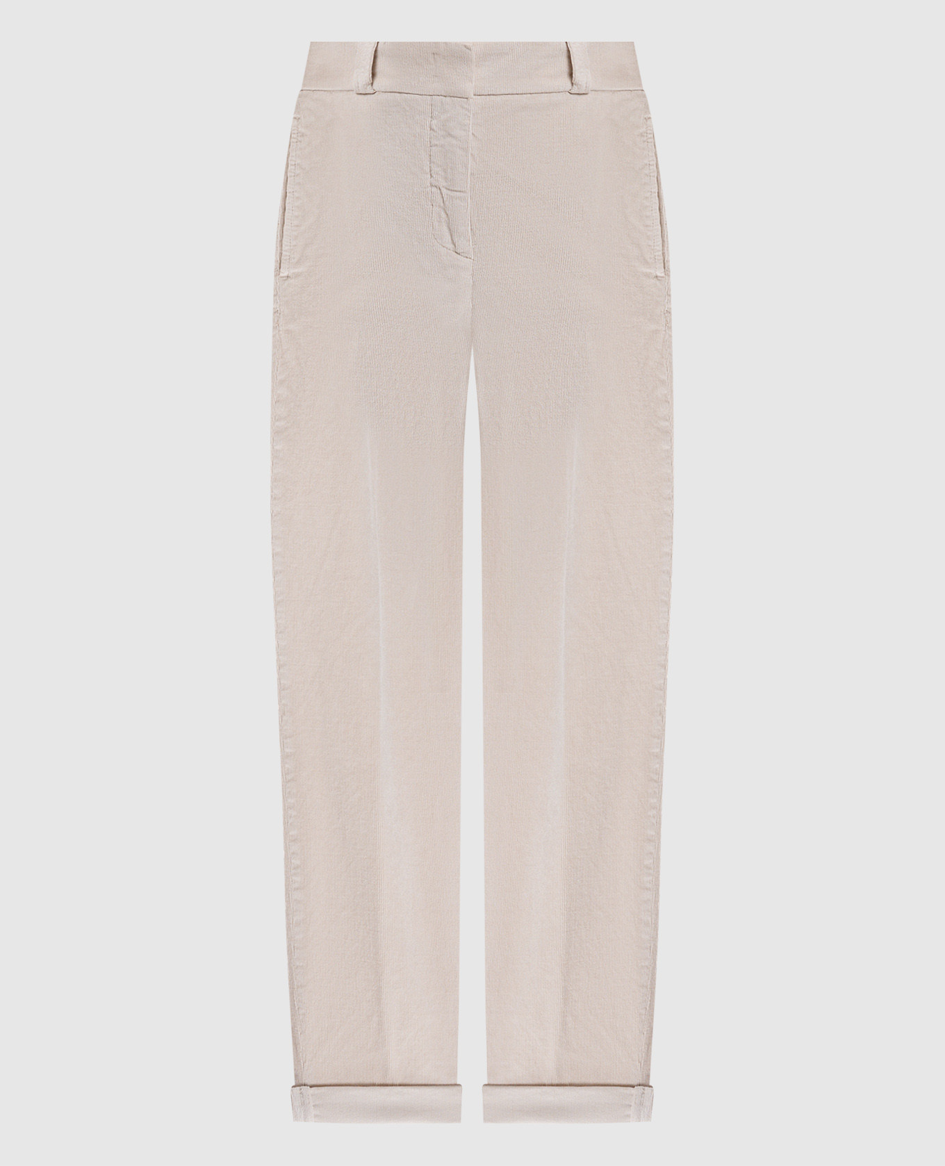 

Beige corduroy pants with lapels Peserico
