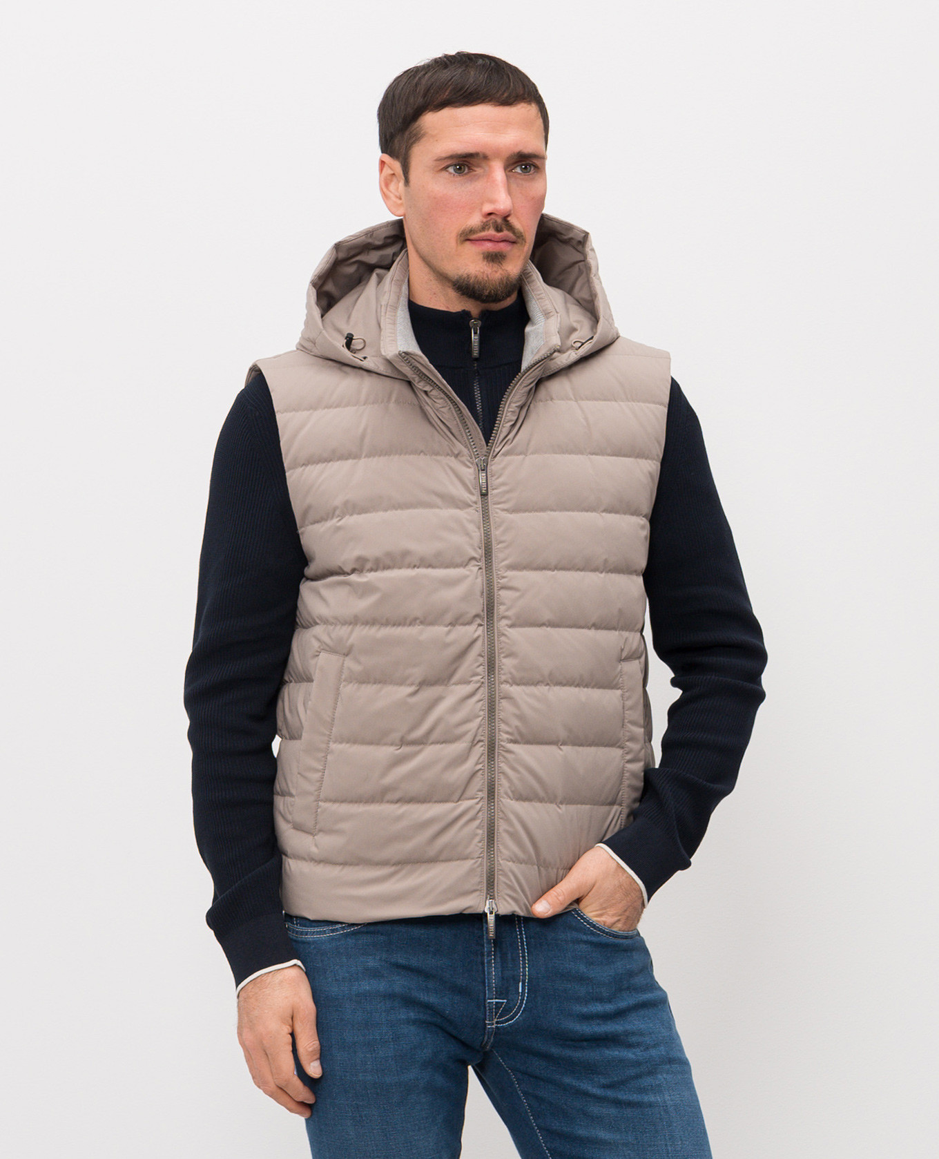 

Gray down vest Peserico, Grey