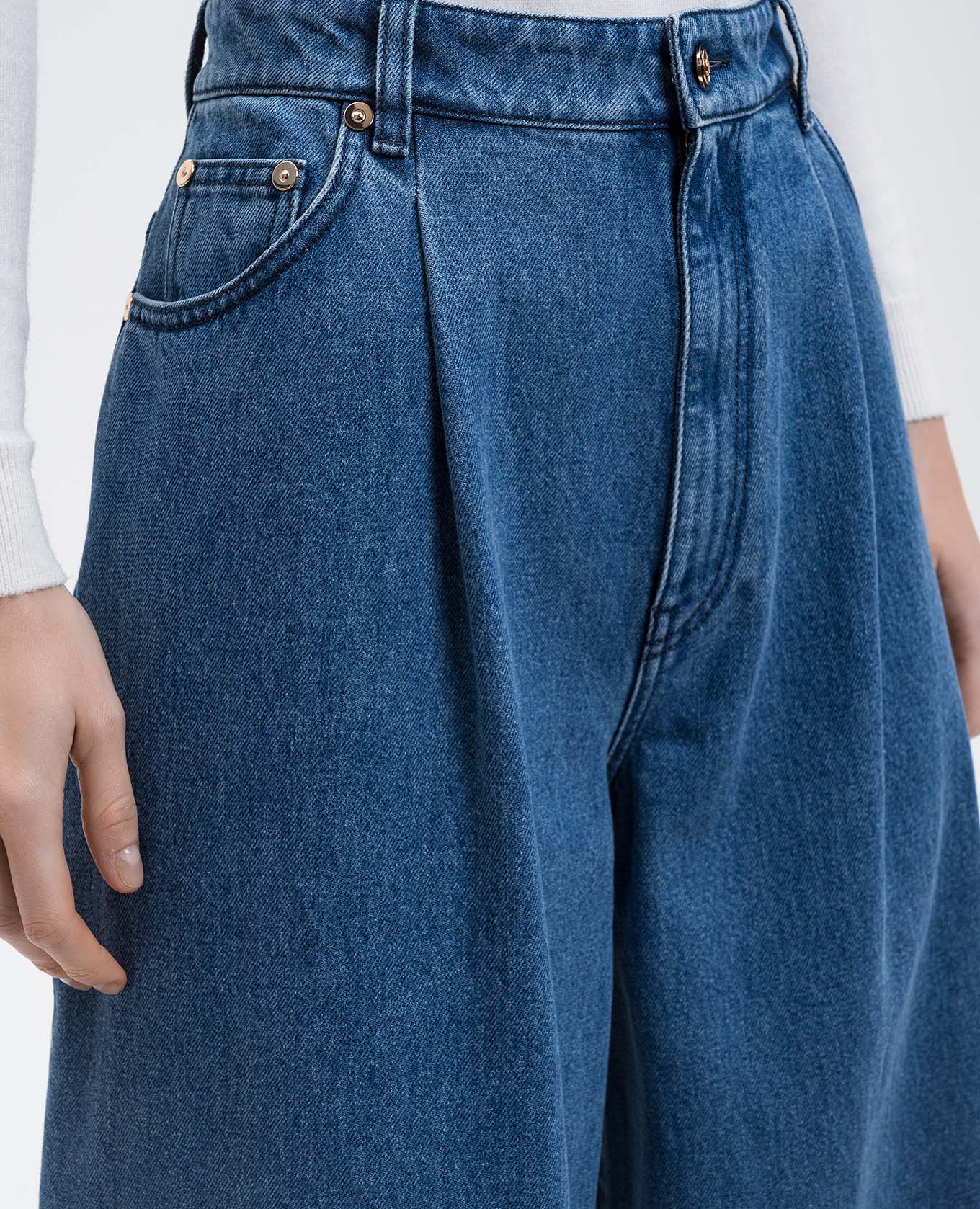 Brenn blue denim palazzos Gabriela Hearst 5