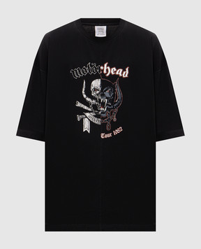 Vetements Black T-shirt with print MH27TR242B