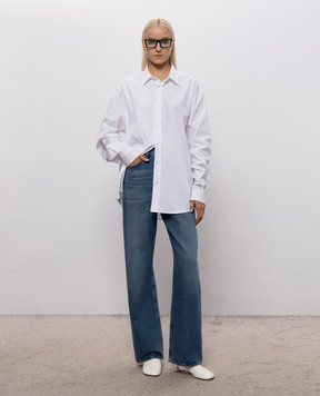 Vetements White shirt with graphic print MH27SH046W