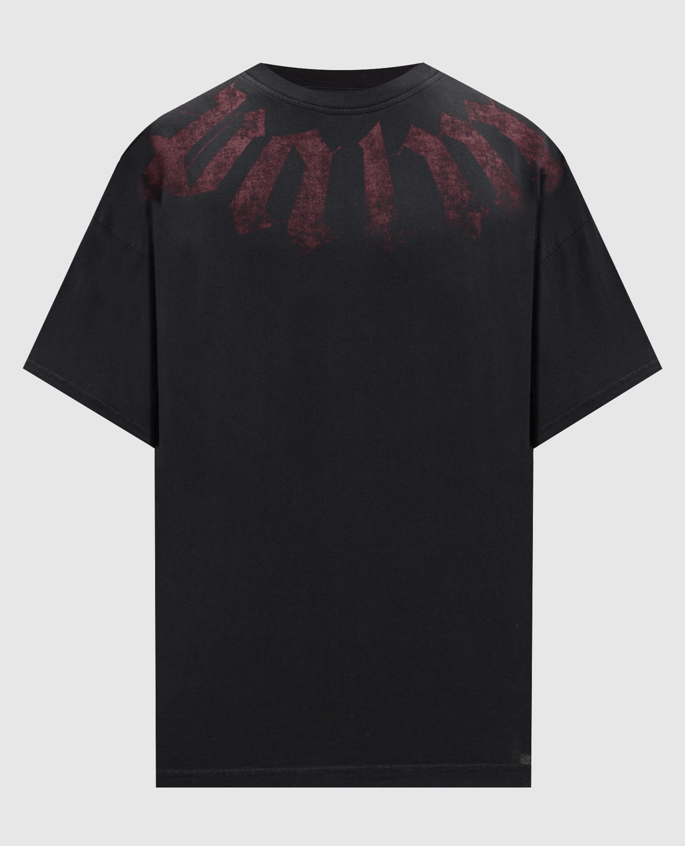 Black t-shirt with logo print