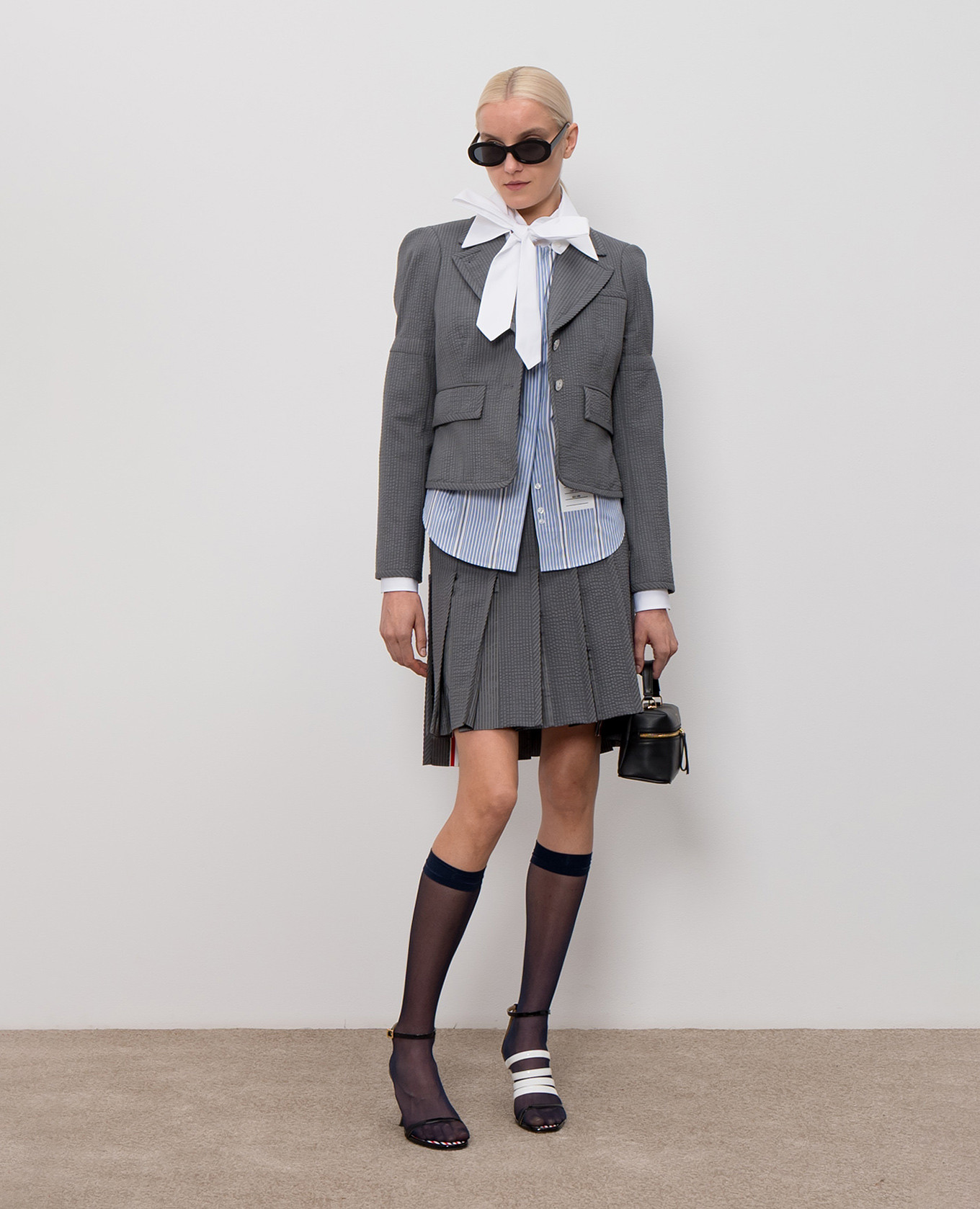 

Gray wool jacket Thom Browne, Grey