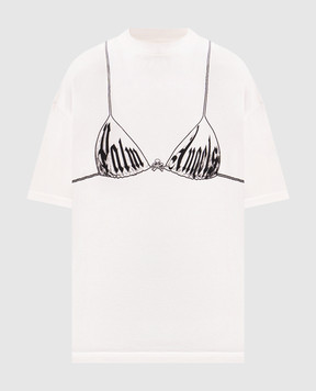 Palm Angels White T-shirt Bra PWAA07BS26JER003