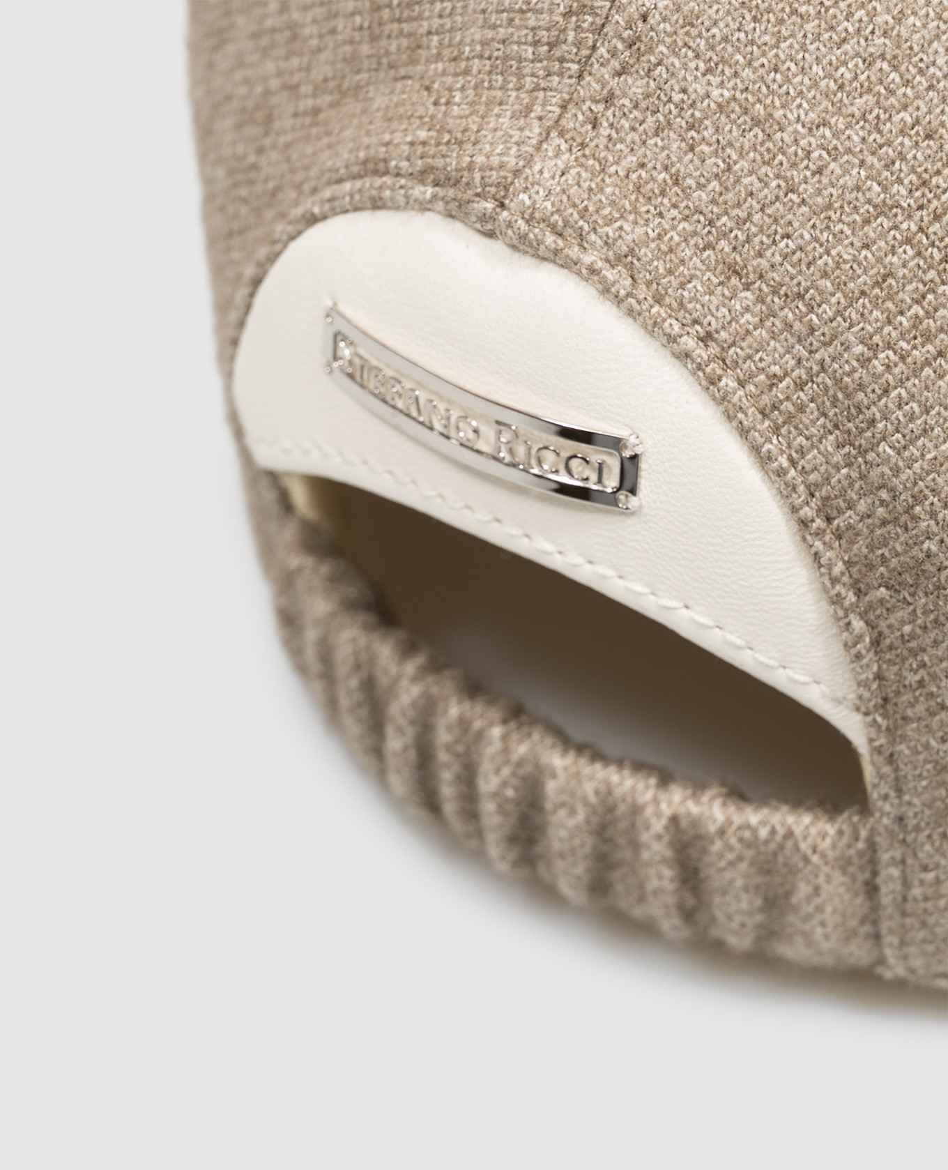 Beige silk and cashmere cap Stefano Ricci 4