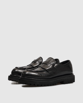 Officine Creative Wisal DD black leather loafers WISALDD101