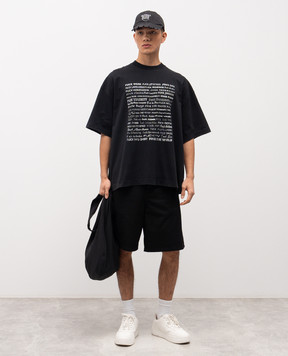 Vetements Black Fuck Everything T-shirt ME76TR212BXm